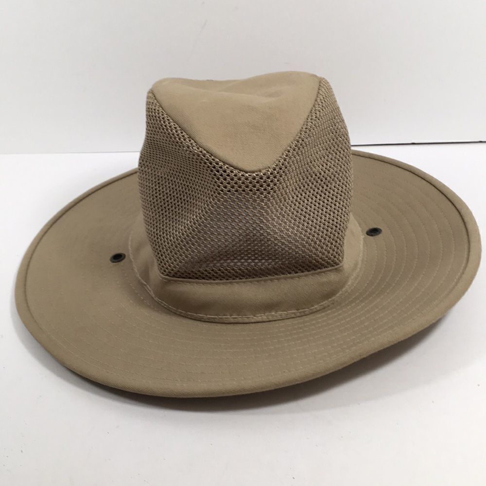 Eddy Brothers safari style hat tan with mesh